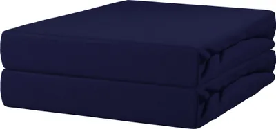Produktbild von Erwin Müller Spannbettlaken Nürnberg" 2er-Pack dunkelblau 90x190 cm - 100x200 cm"
