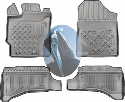 Produktbild von Z522155 TPE-Gummifußmatten kompatibel mit  Toyota Yaris Hybrid Exclusive 3 XP13 Schrägheck Hatchback 3-türer 2012-2020