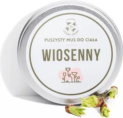 Produktbild von Cztery Szpaki Frühling Körpermousse, 150 ml – Sanfte Frühlingspflege