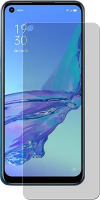 A screen protector is placed over a smartphone screen.