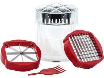 Produktbild von Gemüseschneider Kartoffelschneider Edelstahl 2 Klingen Pommes