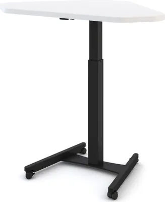 Produktbild von ASSMANN Höhenverstellbares Steh-Sitzpult Single Desk Weiß Schwarz