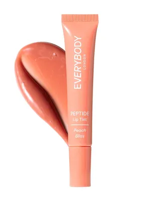 Immagine prodotto di EVERYBODY LONDON - balsamo labbra idratante con tinta morbida e peptidi, balsamo labbra con acido ialuronico, 10 ml (Peach Bliss)