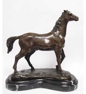 Productafbeelding van Een Bronzen Beeld Van Een Paard