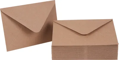Produktbild von Craft UK Limited Briefumschläge Kraftpapier 50 Stk 11.4x16.1 cm 115 g/qm