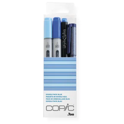 Produktbild von COPIC Marker ciao 4er Set "Doodle Pack Blue"