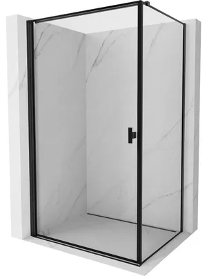 Obrázek produktu pro Mexen Mist-B sprchový kout jednokřídlý levý 90 x 100 cm, černý rám, černý - 8A2T-090-100-70-70-L