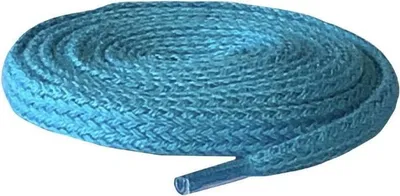 Zdjęcie produktu dla Sznurowadła płaskie bawełniane 120 cm NIEBIESKIE