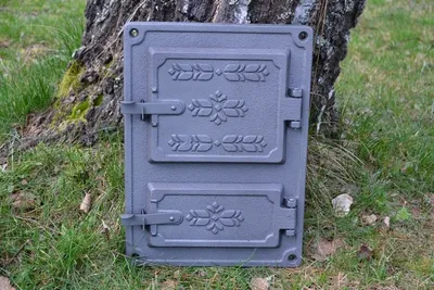 Image de SEZAM - 27,5x37,5cm -Porte de cheminée, porte en fonte pour four à pain, four à pizza, fumoir pour la maison ou le jardin, poêle en faïence, porte de four, porte de fumoir, porte de cheminée