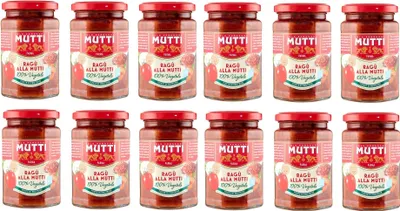 Produktbild von 12x Mutti Ragù alla Mutti MUTTI-GEMÜSE-SAUCE 280gr + Italian Gourmet pelati 400gr