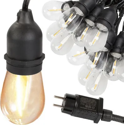 Obrázok produktu pre Verk 12300 LED Vonkajšia dekoračná reťaz girlanda 20 žiaroviek, IP44, 20 m