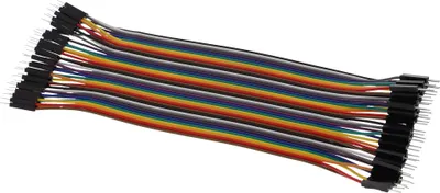 Produktbild von 40 Stück Breadboardkabel männlich/männlich (20cm)