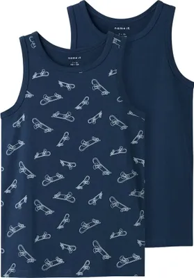 Produktbild von Name It Titan Skater Ärmelloses Baselayer 2 Einheiten Blau 7-8 Years Jungen Blau 7-8 Years