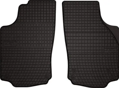 Produktbild von Gummifußmatten passend für Opel Combo C (Kombi 1. Reihe, Bj. 2001-2011) –  schwarz, passgenau, mit Befestigungen set 2 Stk. - Gummi-Automatten