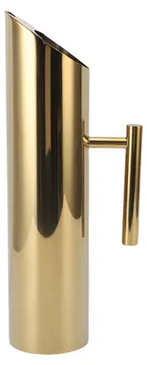 Imagen del producto de Jarra de acero inoxidable con aislamiento para hielo, 2 litros, con asa de metal, ideal para recipientes de bebidas, para té helado y té caliente, zumos, café, etc