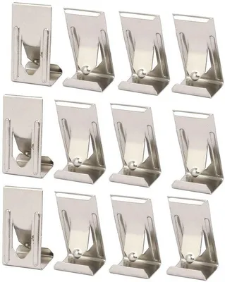 Obrázok produktu pre Sourcing Map, 12 ks, 26 mm x 14 mm, fotorámček, kovový drôtik, háčik, strieborný