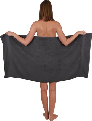 Produktbild von Betz Duschtuch 70x140 cm PALERMO 100% Baumwolle  Farbe: anthrazit