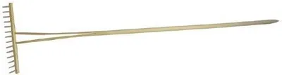 Produktbild von Komplette Holzharke mit 14 Holzstiften, 48 cm Länge, ideal zum Laubrechen