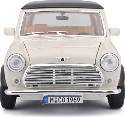 Zdjęcie produktu dla BBURAGO Mini Cooper 1969 1:18, Model samochodu miejskiego, Wstępnie zmontowany, 1:18, Mini Cooper, Każda płeć, Metal, Plastik