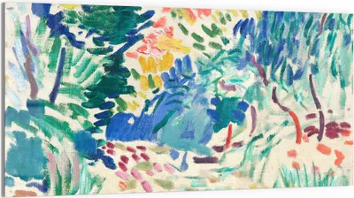 Produktbild von DEQOART Glasbild Echtglas 100x50 cm 'Lebendige Gartenpracht' Wandbild Bild modern Deko