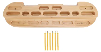 Produktbild von Klettern Griffbrett Holz Hangboard Tragbare Klimmzugstange Griffverstärker für Rock Training