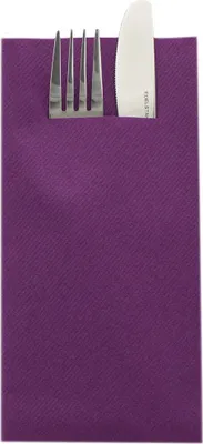 Produktbild von Sovie HORECA Besteckserviette Aubergine aus Linclass® Airlaid 40 x 40 cm, 100 Stück