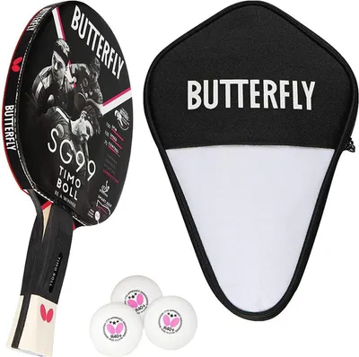 Produktbild von Butterfly 1x Timo Boll SG99 Tischtennisschläger + Tischtennishülle + 3x 40+ 3*** Tischtennisbälle | Tischtennis TT Tabletennis