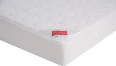 Produktbild von HEFEL Pure Baumwolle Spannunterbett Matratzenauflage 100% Baumwolle Wabensteppung 450 g/m² weiß200 x 200 cm