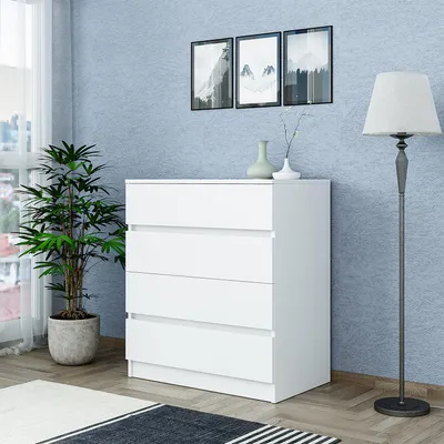 Image de Armoire polyvalente Roomart SIFO, 80 cm de large, blanche
