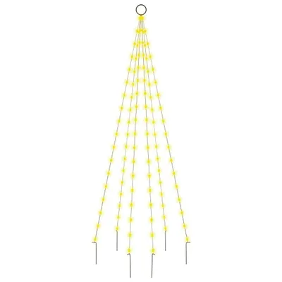 Produktbild von vidaXL LED-Weihnachtsbaum für Fahnenmast Warmweiß 108 LEDs 180 cm