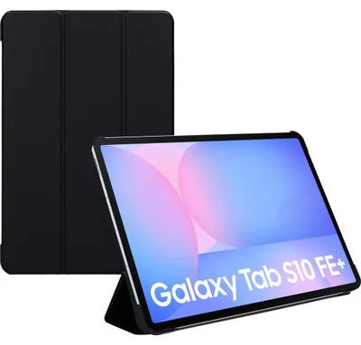 Produktbild von Mobiparts Tri Fold Klapphülle für Samsung Galaxy Tab S10 FE Plus - mit Standfunktion Schwarz