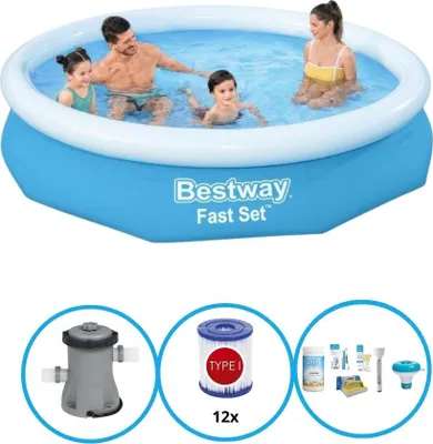 Produktbild von Bestway Pool Fast Set 305x66 cm - Pool Bundel