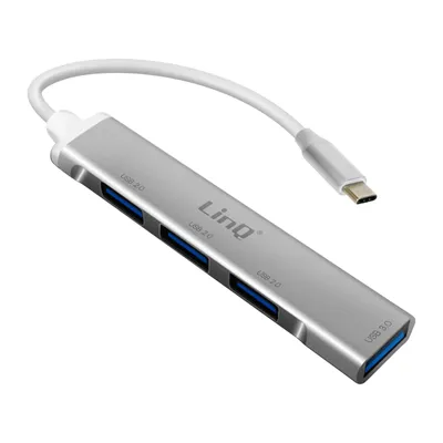 Image de Adaptateur Hub USB-C / 4x USB Transfert ultra-rapide, Design compact, LinQ