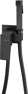 Produktbild von Mexen Cube Unterputz-Bidetarmatur mit Anbausatz, Schwarz - 7599150-70