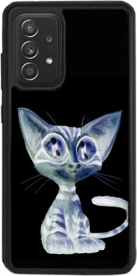 Produktbild von TPU Silikon Hülle für Samsung Galaxy A13 5G A04s Handy Cover Case Schutzhülle Handyhülle Bumper MOTIV T17 Katze Schwarz Weiß