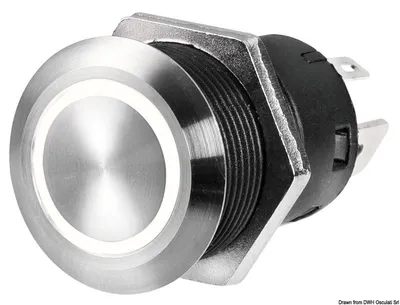 Zdjęcie produktu dla Przełącznik FLAT SS (ON)-OFF 12/24 V czerwony Osculati 14.215.14