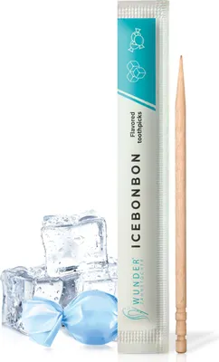 Produktbild von Wunder Zahnstocher - Zahnstocher mit Geschmack 200er Set Eisbonbon Einzeln Verpackt