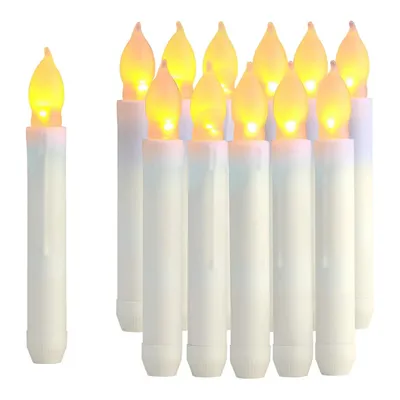 Produktbild von 12 LED Kerzen mit  Flammenlose Flackernde Teelichter 12 Stück Batteriebetrieben