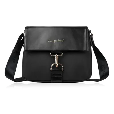 Image de Petit sac à bandoulière pour femme, noir avec des finitions dorées SP-13-BL