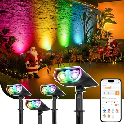 Image de Lampe solaire intelligente changeante de couleur pour l'extérieur
