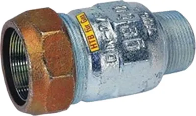 Productafbeelding van GEBO fitting, klemverbinding, tempergiet, type AT, voor stalen buis, 1 inch, gas, met buitendraad, 1 stuk.