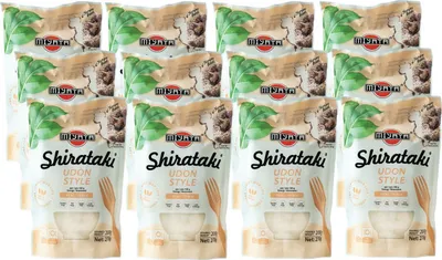 Produktbild von 12er-Pack MIYATA Shirataki Konjak Nudeln Udonnudel-Form 270g / 200g ATG | Udon Style | LOW CARB asiatischer Art (Udong)