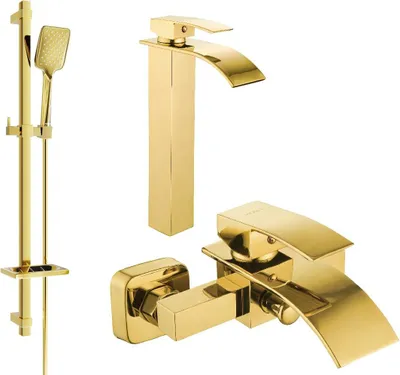 Immagine prodotto di Mexen Aries DQ62 set da bagno, dorato - 744813DQ62-50