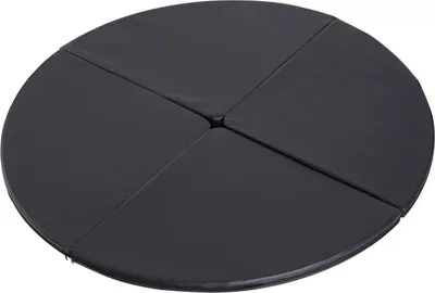 Zdjęcie produktu dla Mata do tańca na rurze Fortuna Lai, okrągła mata z tworzywa sztucznego o grubości 5 cm do ćwiczeń tańca na rurze, gimnastyki, jogi, czarna