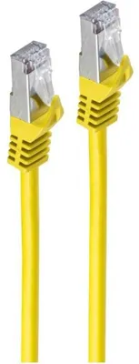 Produktbild von RJ45 Patchkabel m. CAT 7 Rohkabel PIMF gelb 7,5m