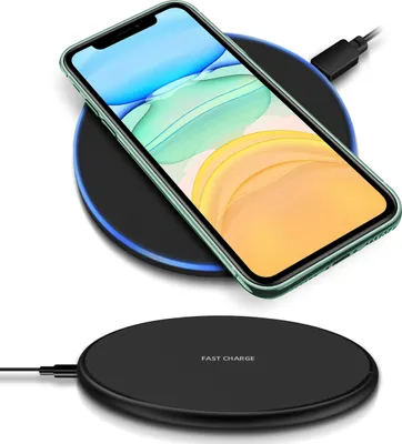 Produktbild von QI Wireless Schnell Ladegerät Apple iPhone 11 Kabellos Induktives Laden Charger
