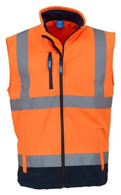 Obrázek produktu pro Yoko - vesta pro muže/ženy Uni LT5586 (XL) (oranžová/námořnická modrá)