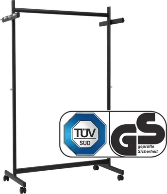 Produktbild von MAUL Reihengarderobe MAULsamba 10 Haken 116 x 50.8 x 172.5 cm schwarz