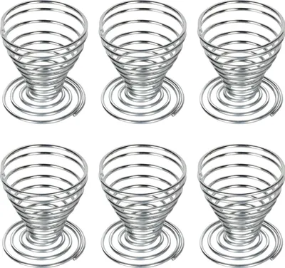 Produktbild von Eierbecher-Set aus 6 Stück - langlebiger Edelstahl - stilvolles Design