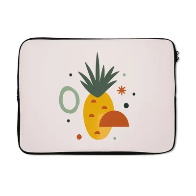 Produktbild von MuchoWow® Laptop Hülle 14 ZollAnanas - Tropisch - Obst Laptoptasche - Laptoptasche - Stoßsicher - Schutzhaube